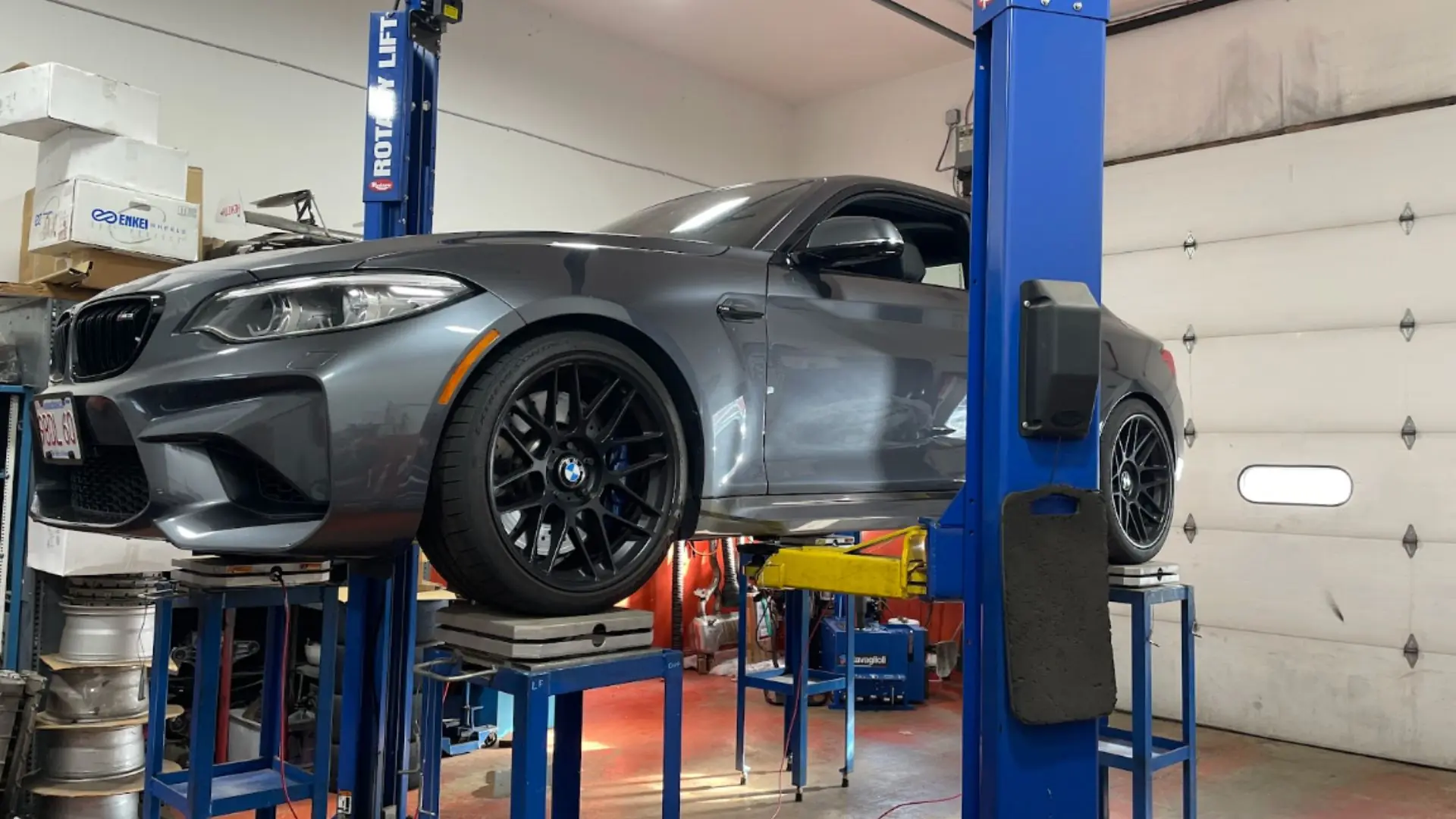 BMW on lift